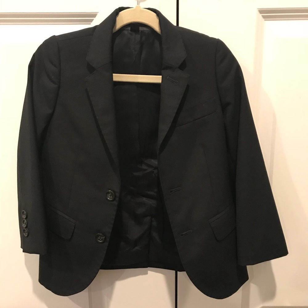 Crewcuts Navy Ludlow Suit Jacket Italian Wool Sz 4